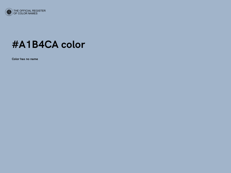 #A1B4CA color image