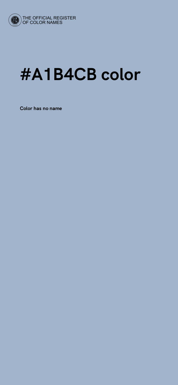 #A1B4CB color image