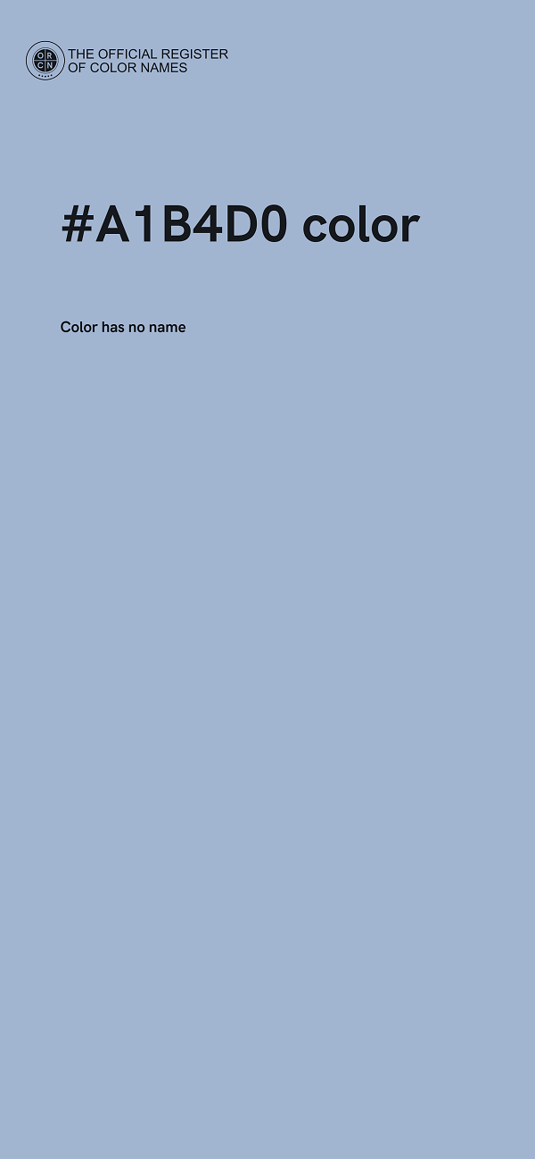 #A1B4D0 color image