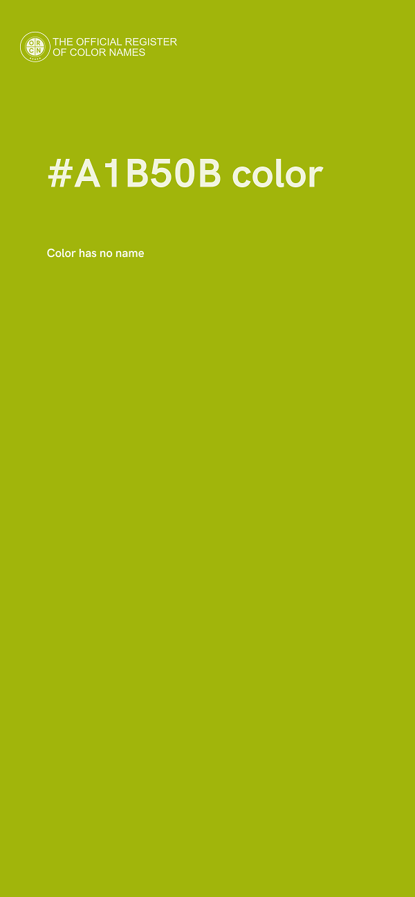 #A1B50B color image