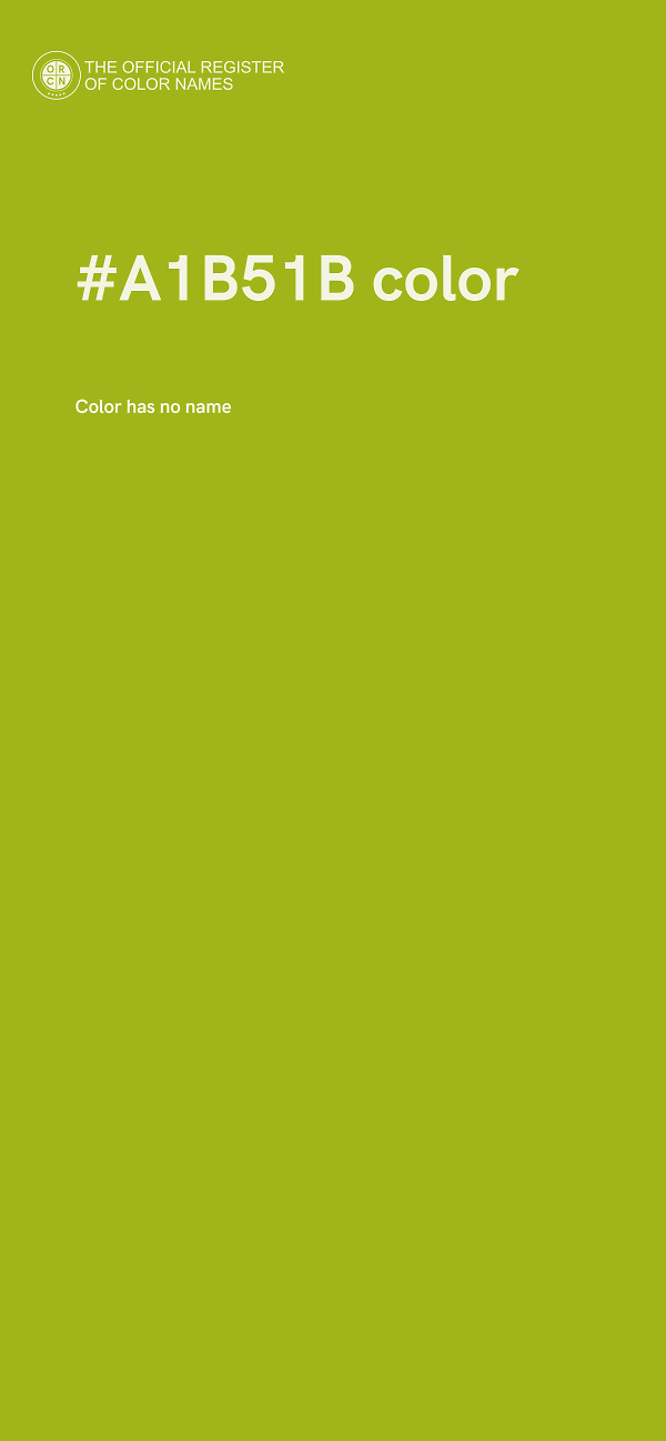 #A1B51B color image
