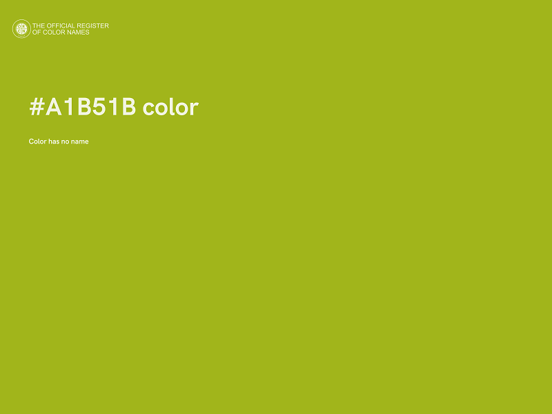 #A1B51B color image