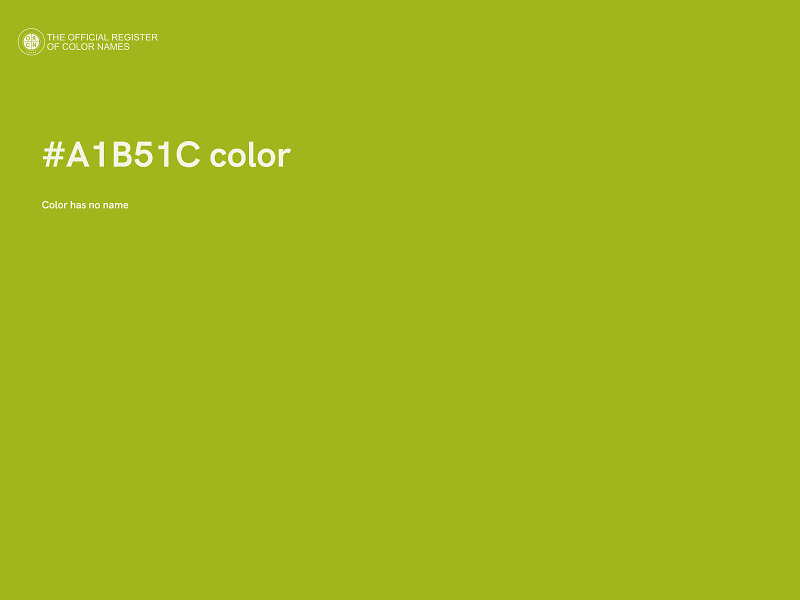 #A1B51C color image