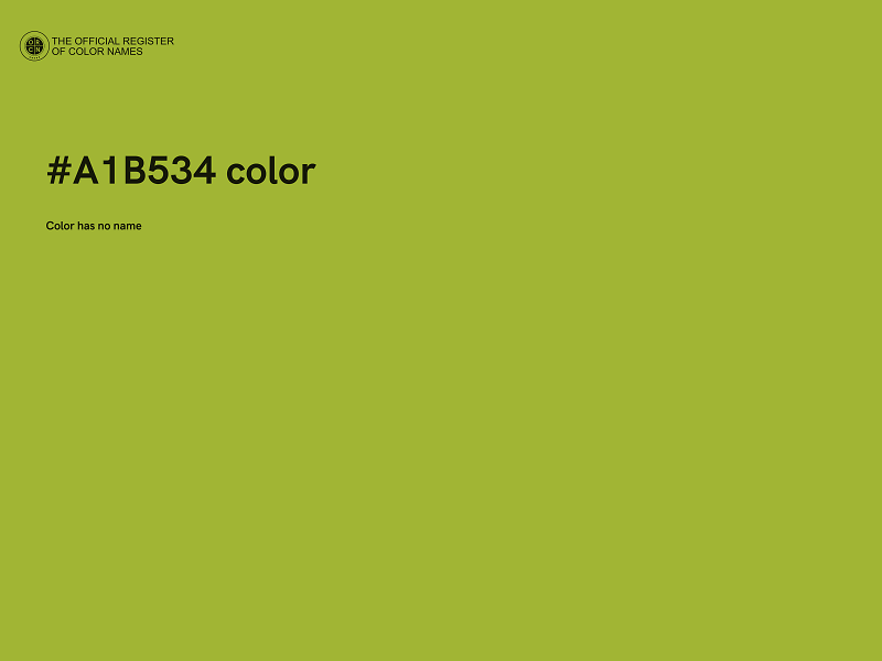 #A1B534 color image