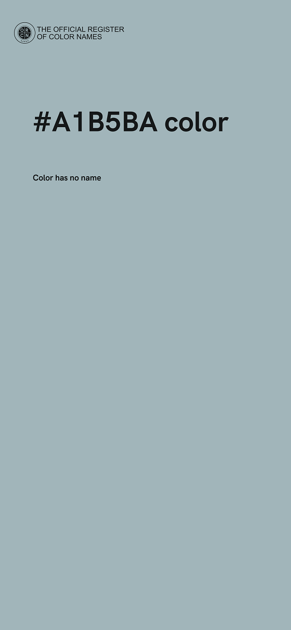 #A1B5BA color image