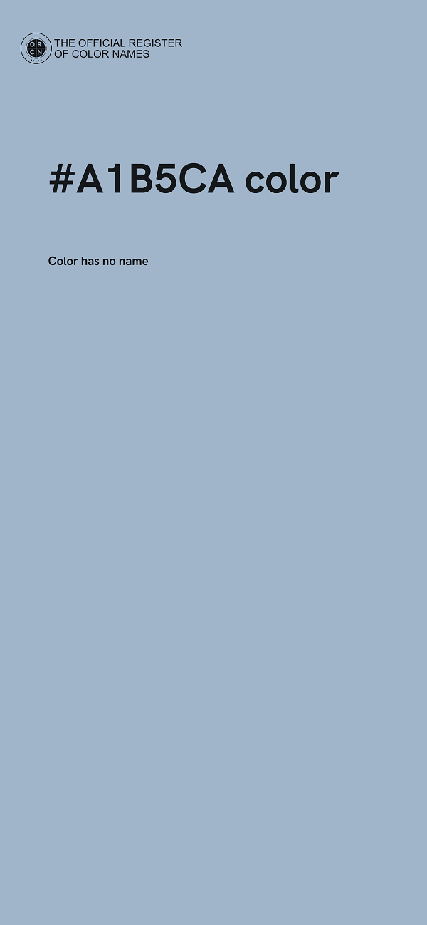 #A1B5CA color image