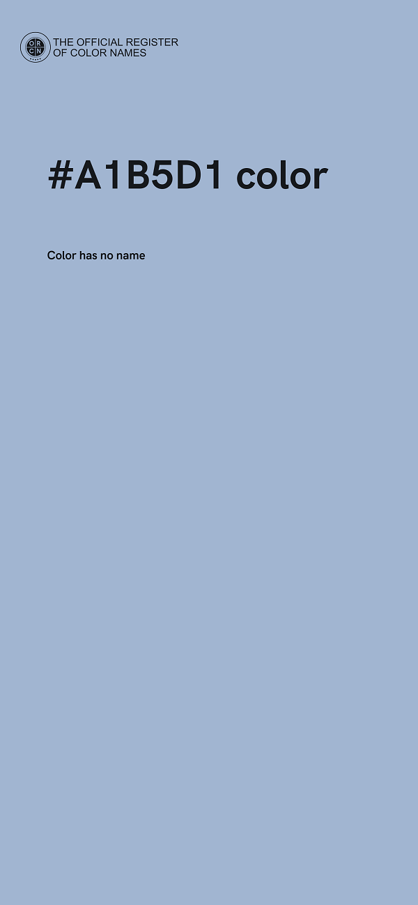 #A1B5D1 color image