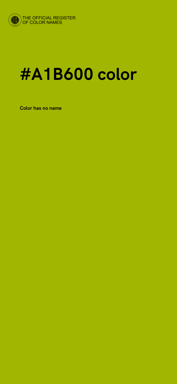 #A1B600 color image