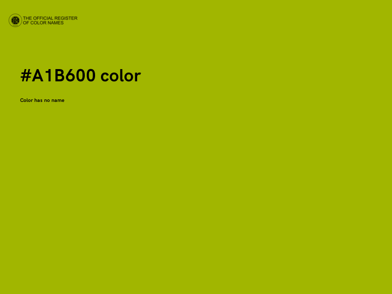 #A1B600 color image
