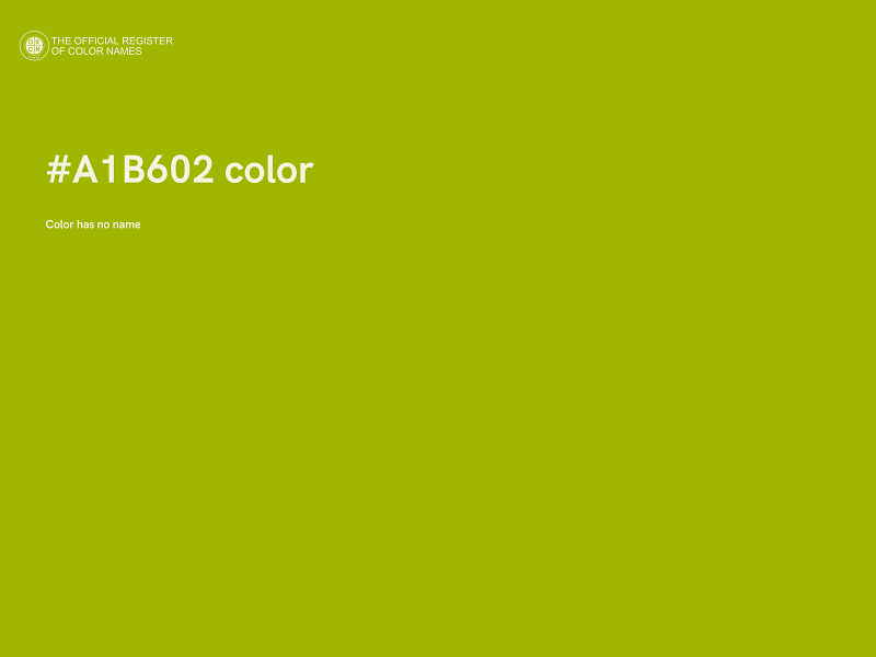 #A1B602 color image