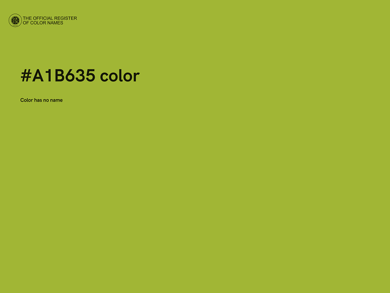 #A1B635 color image