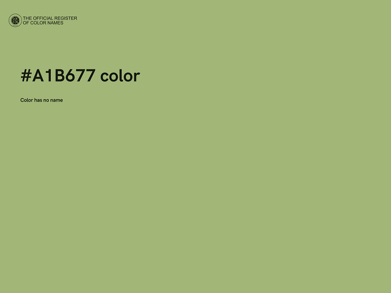 #A1B677 color image