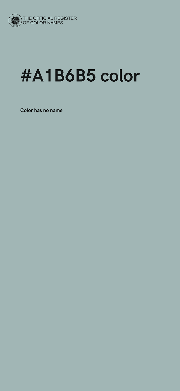 #A1B6B5 color image