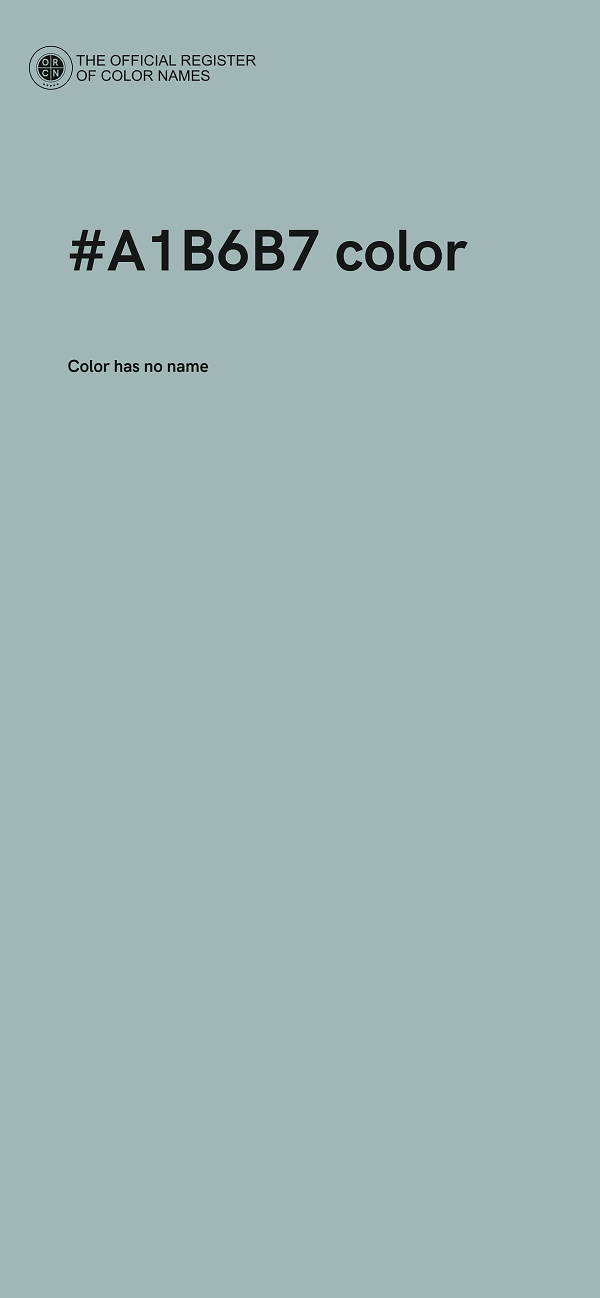 #A1B6B7 color image