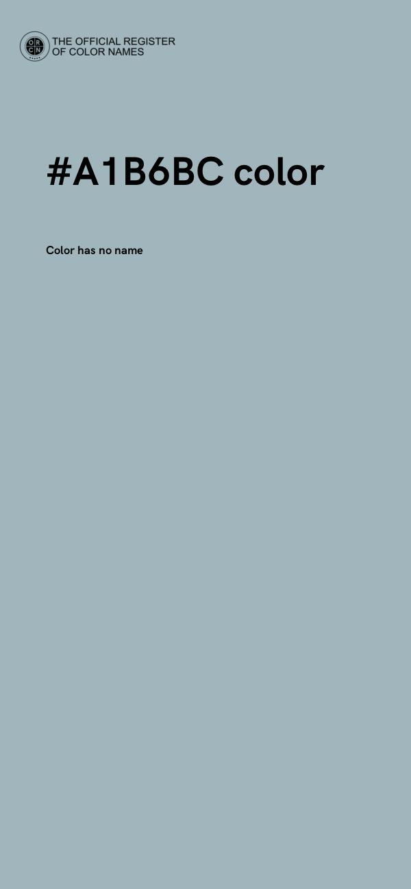 #A1B6BC color image