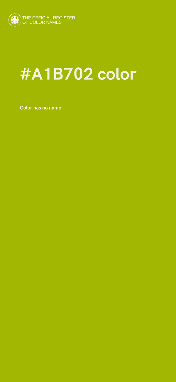 #A1B702 color image