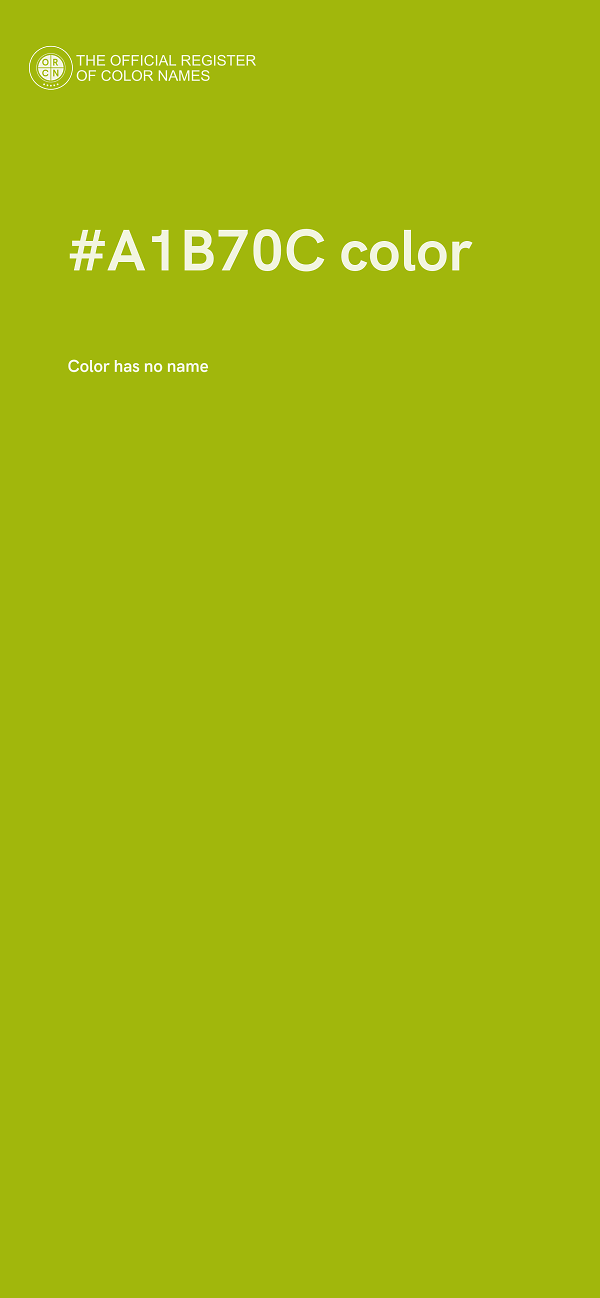 #A1B70C color image