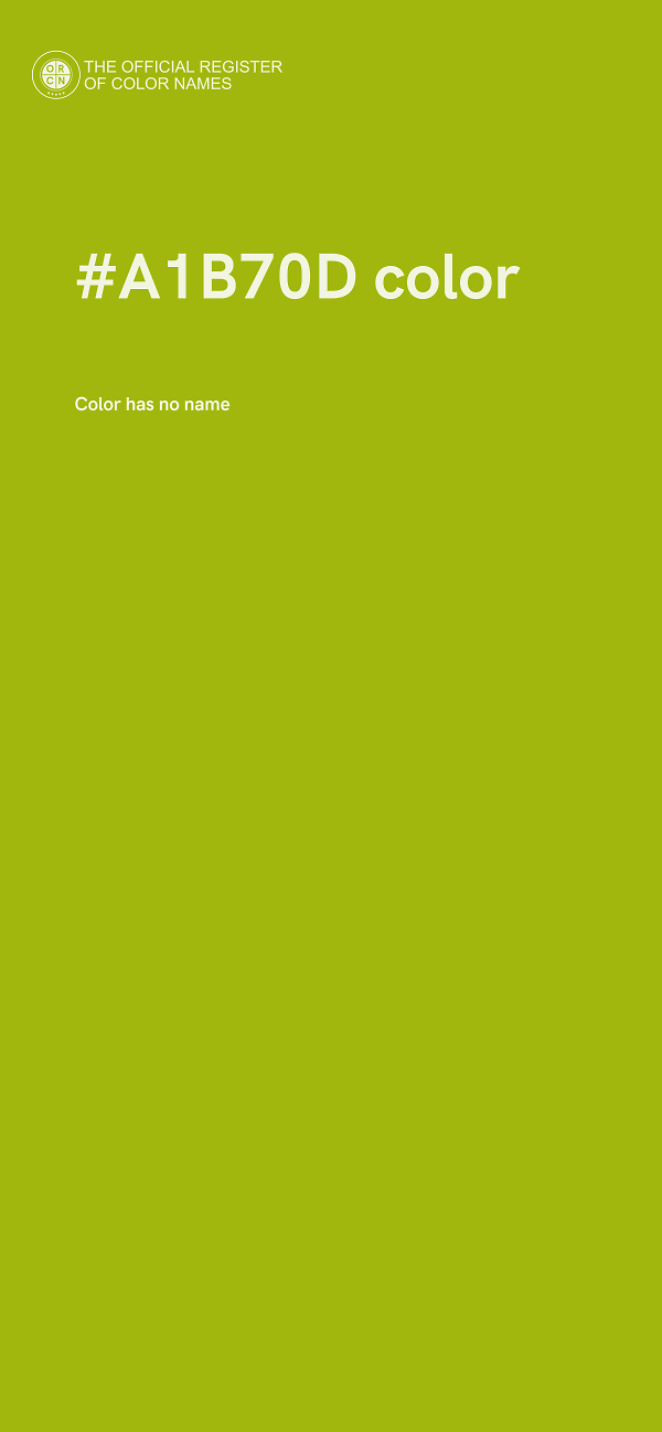 #A1B70D color image