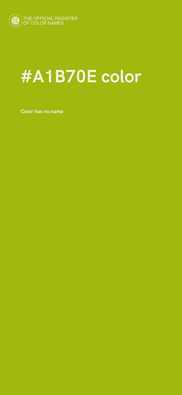 #A1B70E color image