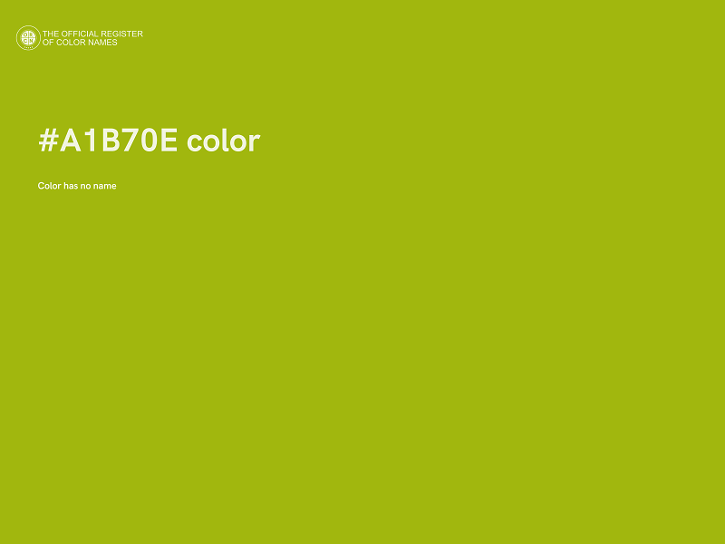#A1B70E color image
