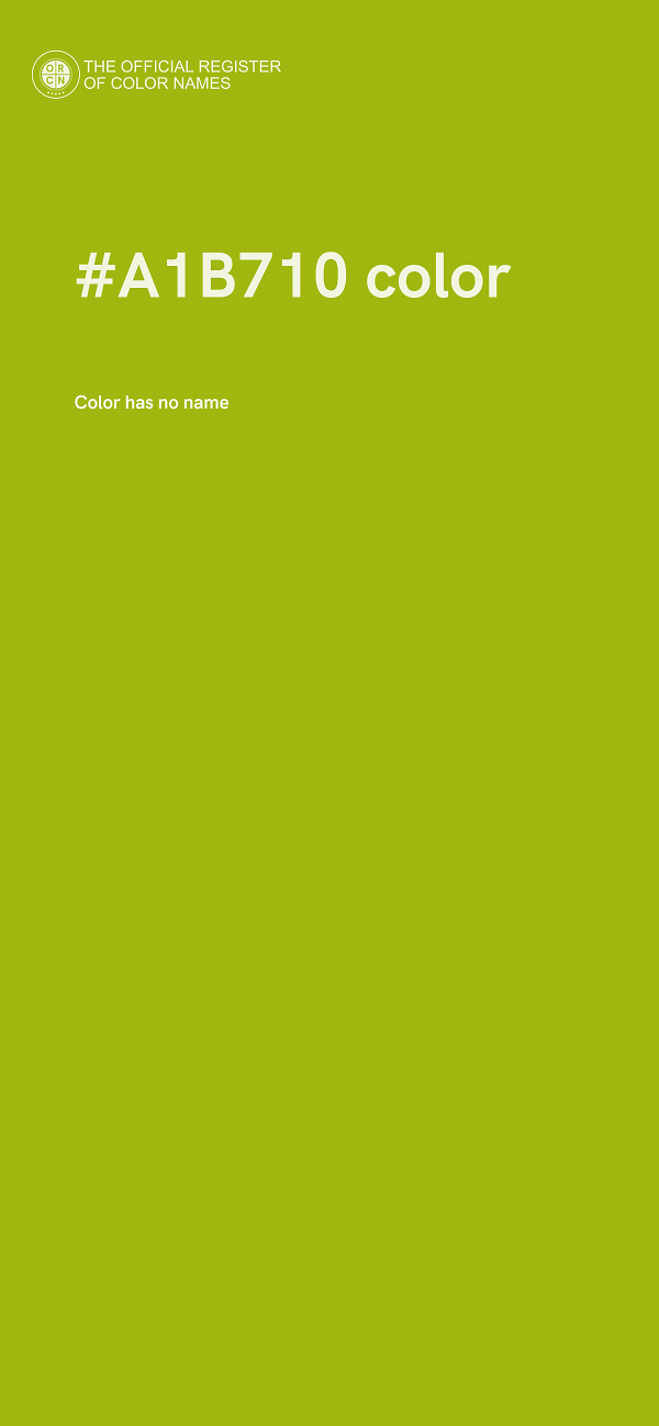 #A1B710 color image