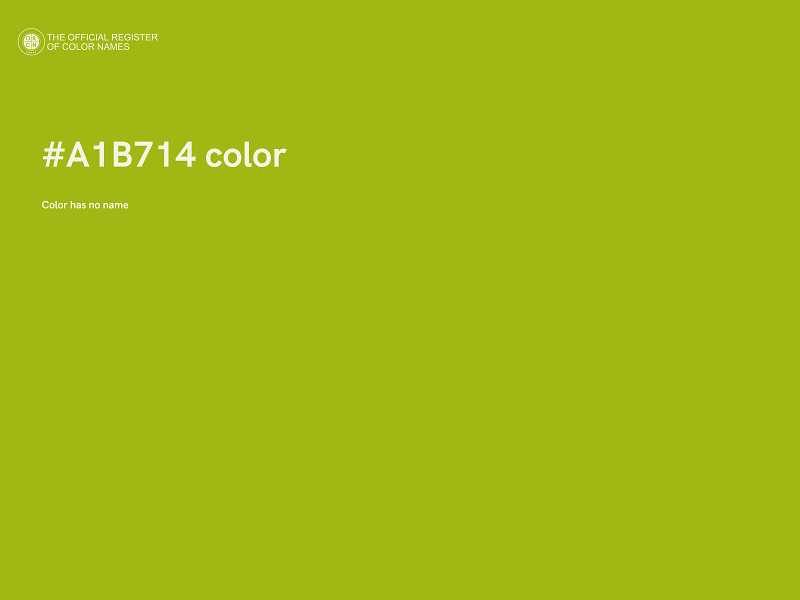 #A1B714 color image