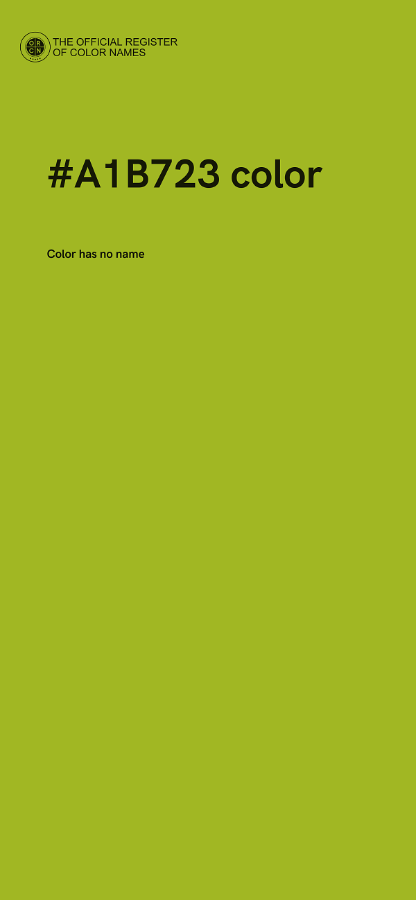 #A1B723 color image