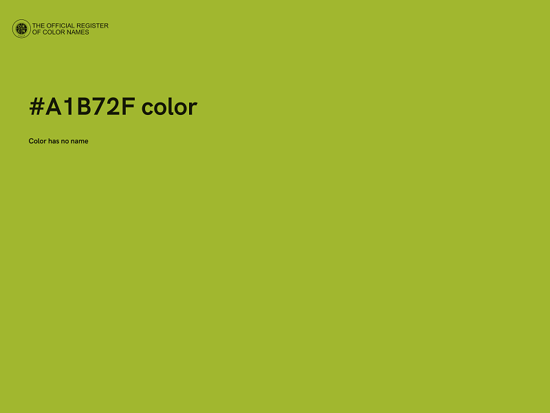 #A1B72F color image