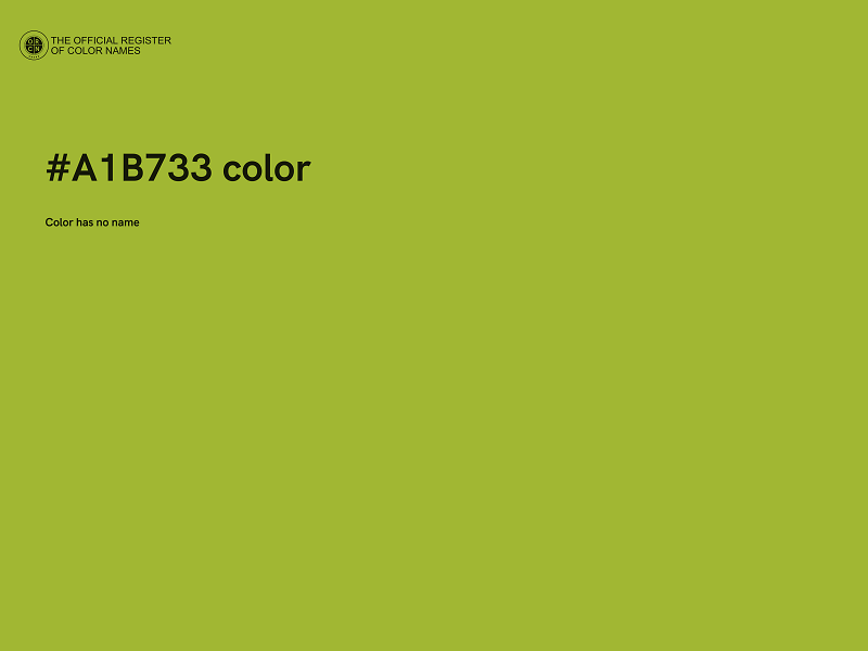 #A1B733 color image