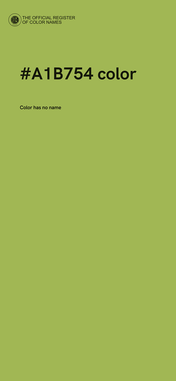 #A1B754 color image