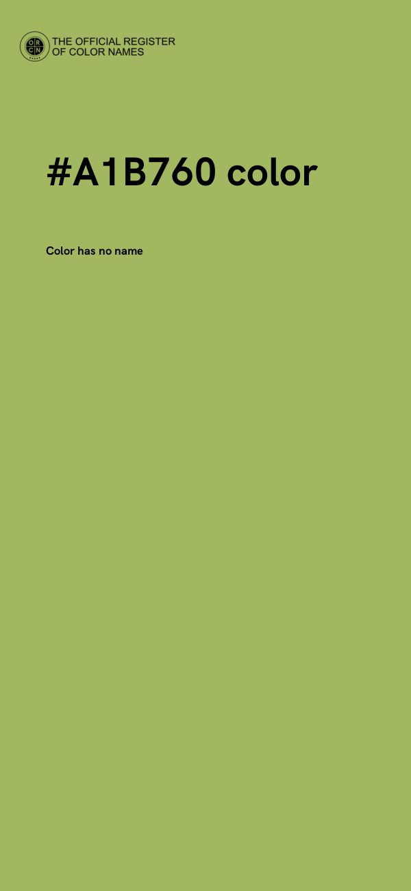 #A1B760 color image