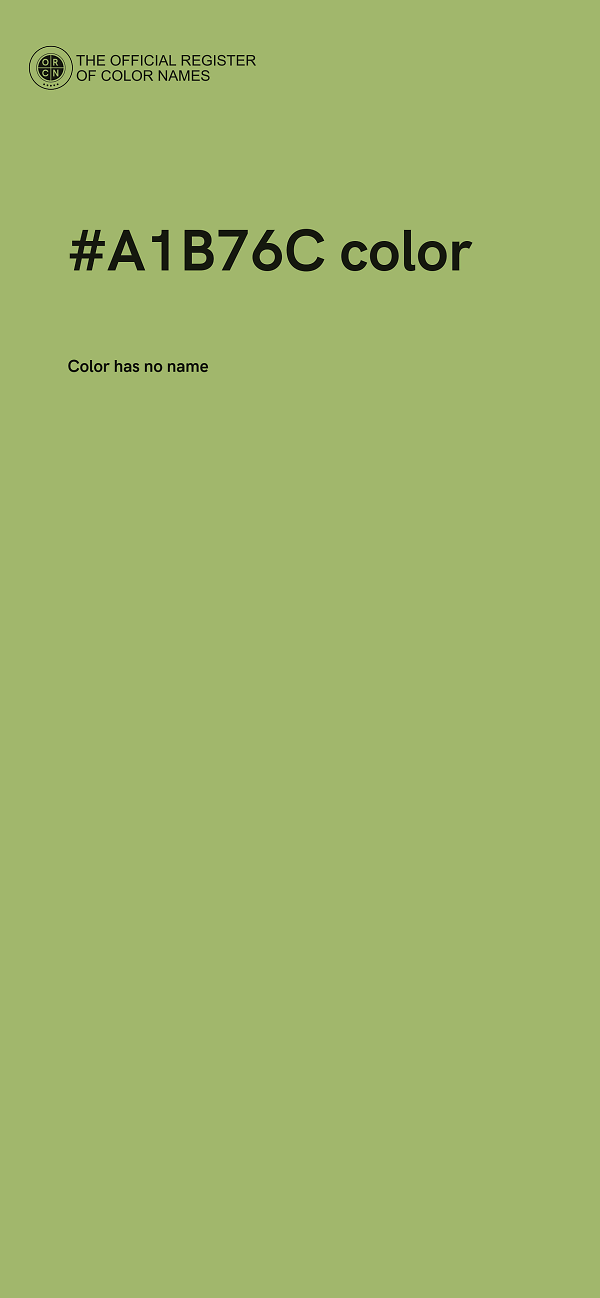 #A1B76C color image
