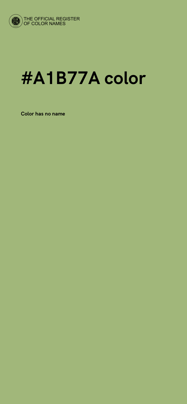 #A1B77A color image