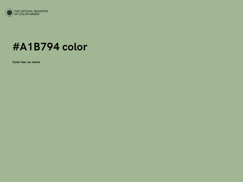 #A1B794 color image