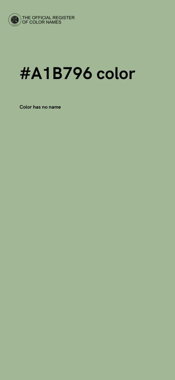 #A1B796 color image