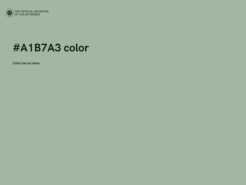 #A1B7A3 color image