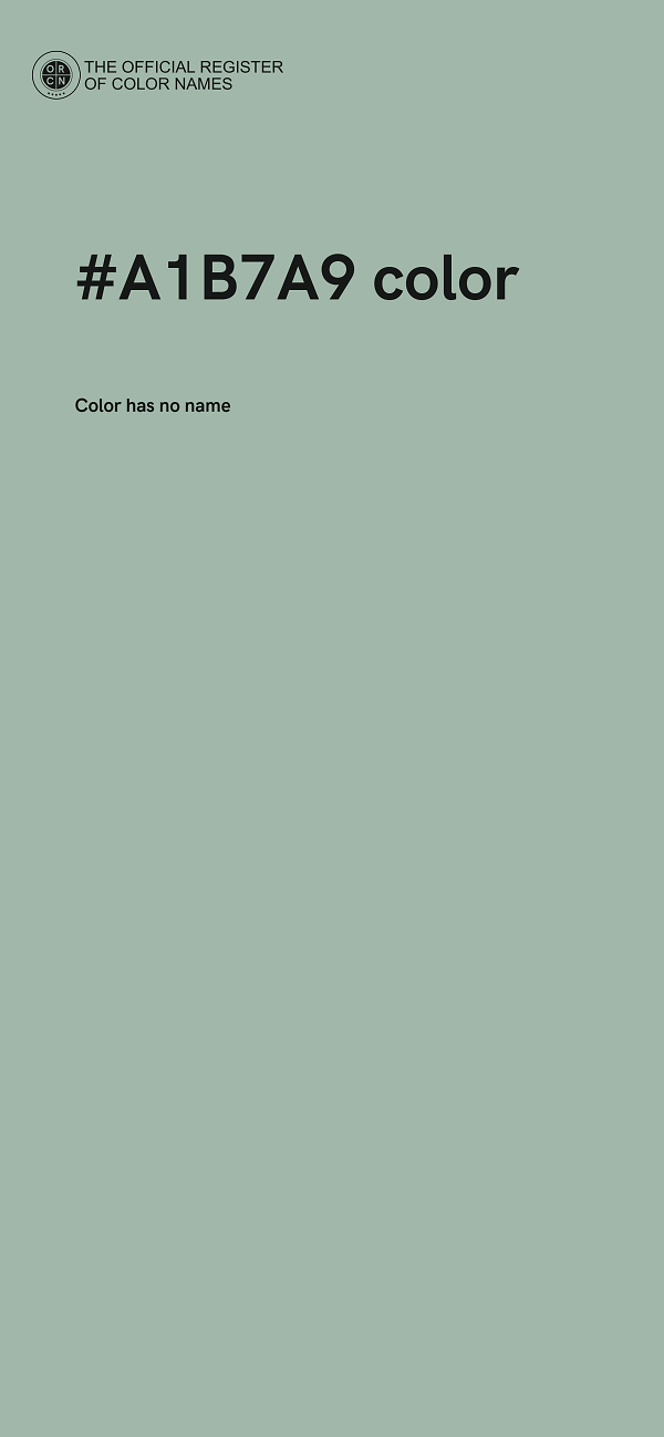 #A1B7A9 color image