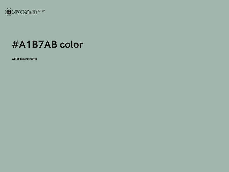 #A1B7AB color image