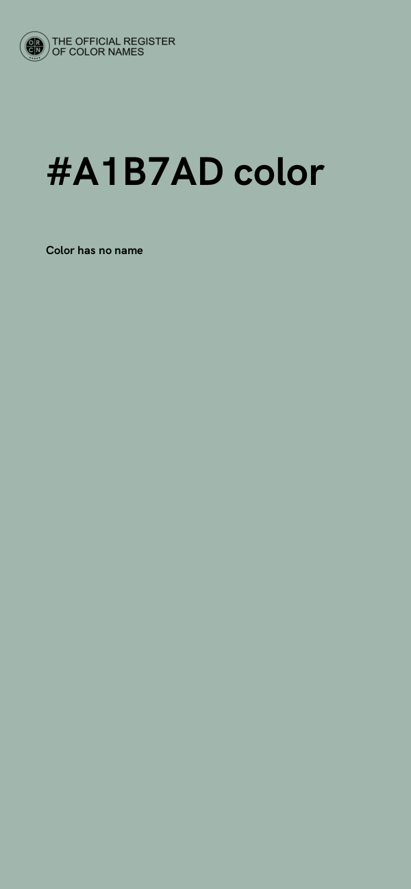 #A1B7AD color image
