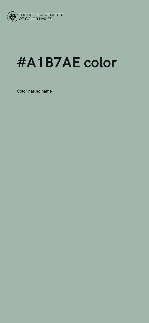 #A1B7AE color image