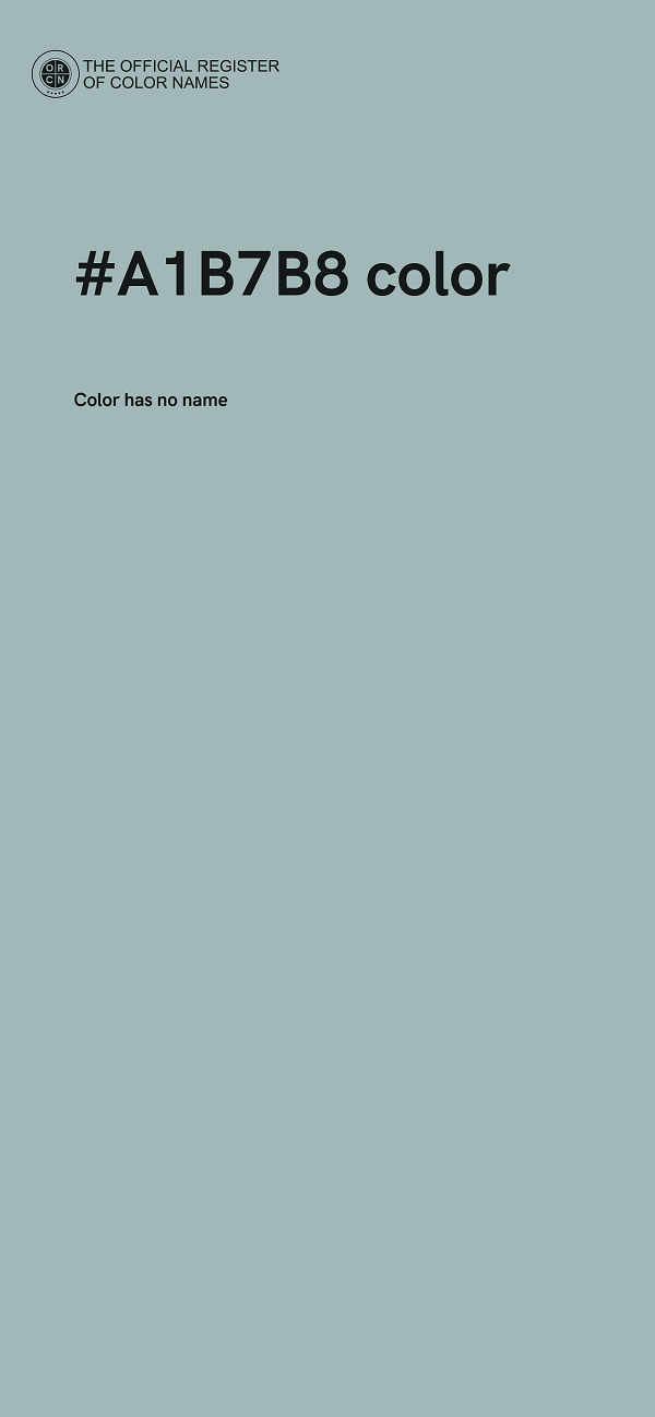 #A1B7B8 color image