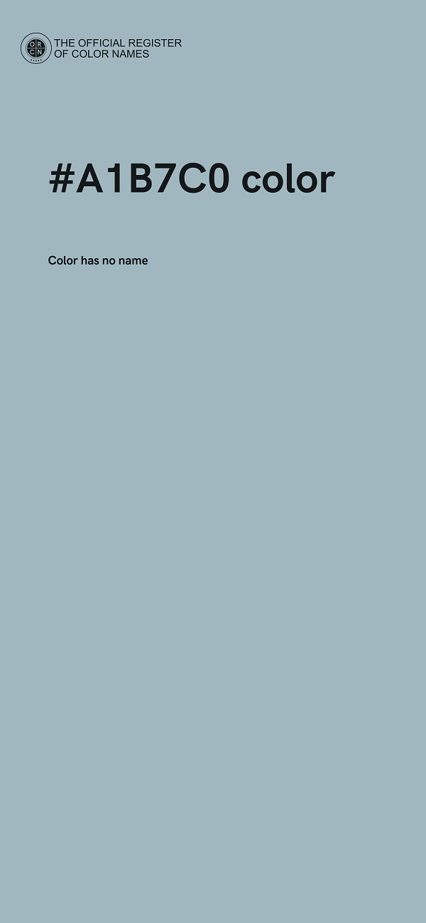 #A1B7C0 color image