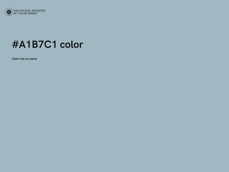 #A1B7C1 color image