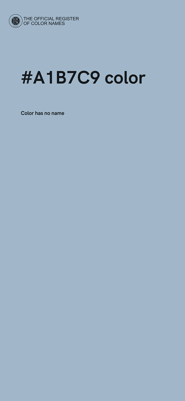 #A1B7C9 color image