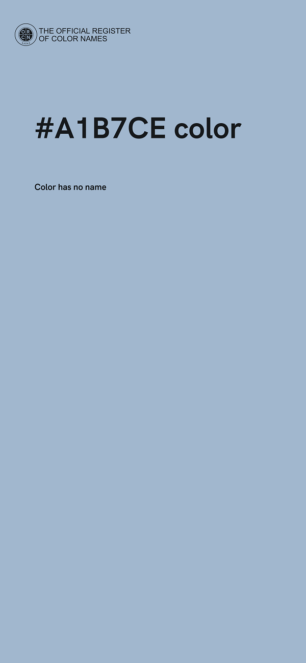 #A1B7CE color image