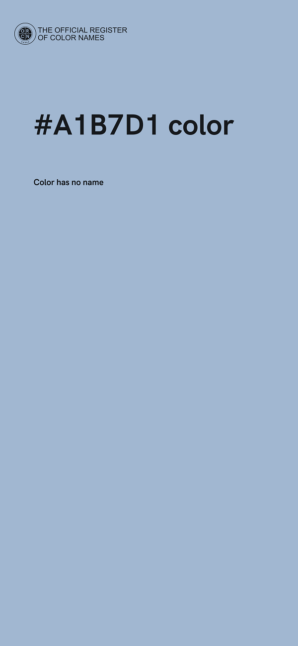 #A1B7D1 color image