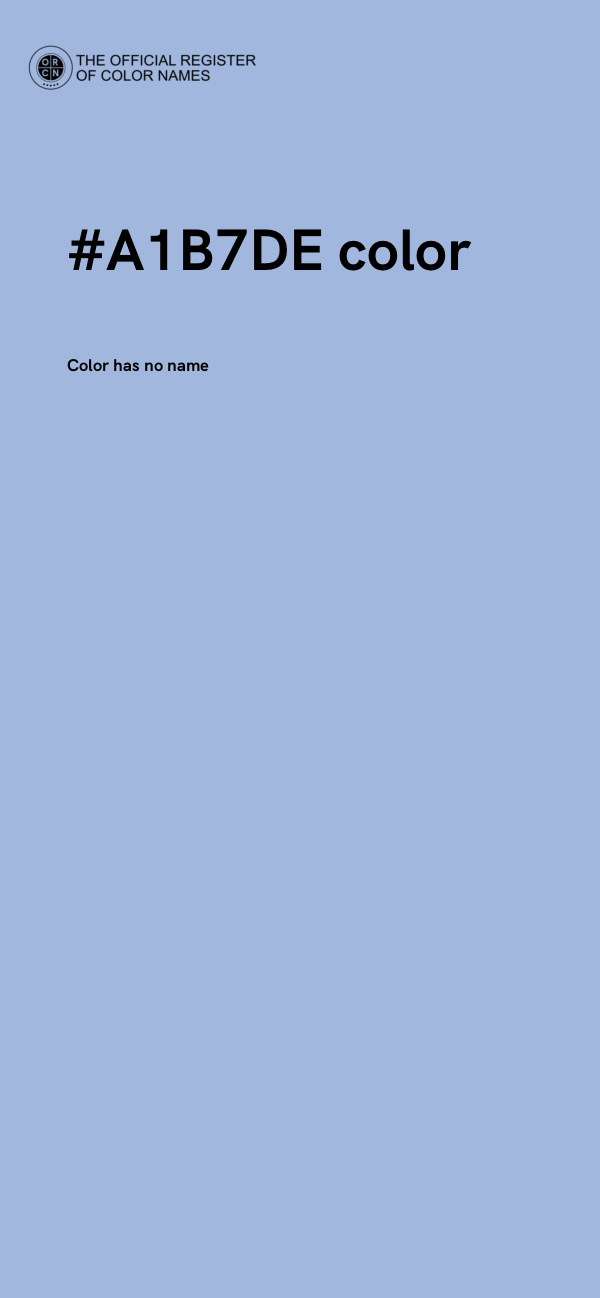 #A1B7DE color image