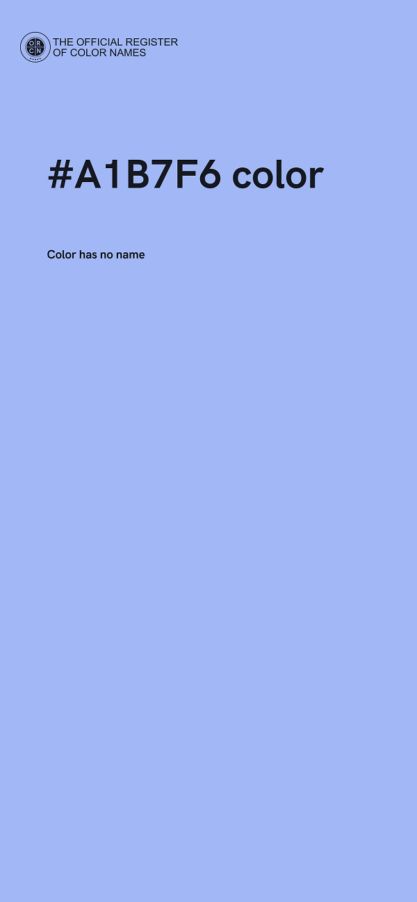 #A1B7F6 color image