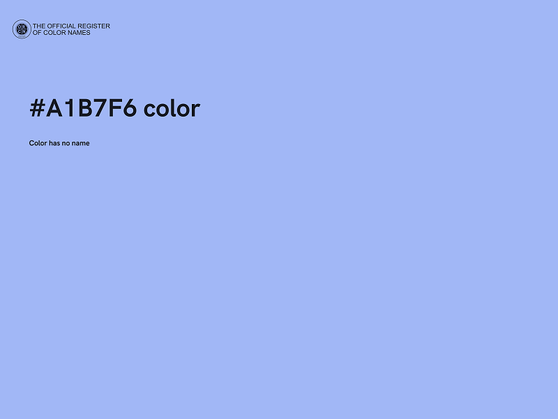 #A1B7F6 color image