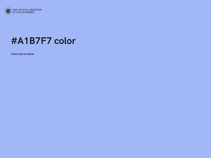 #A1B7F7 color image